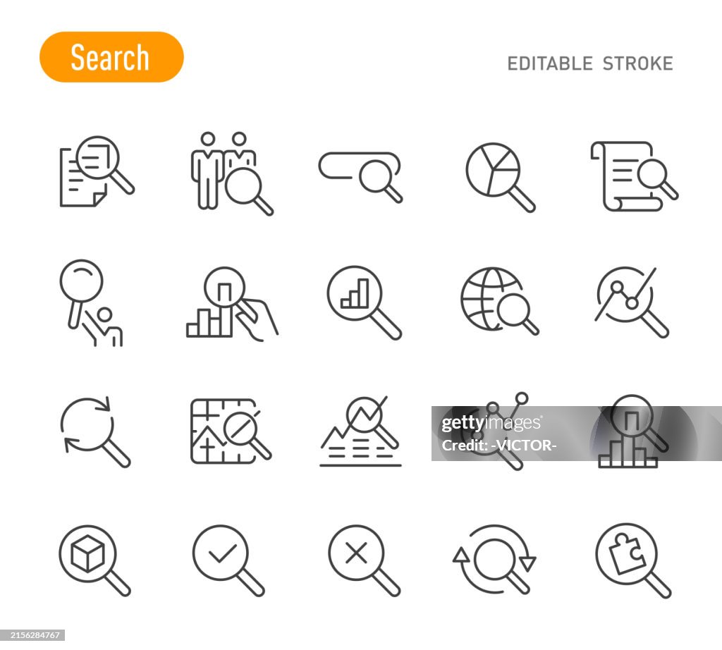 Search Icons - Line Series