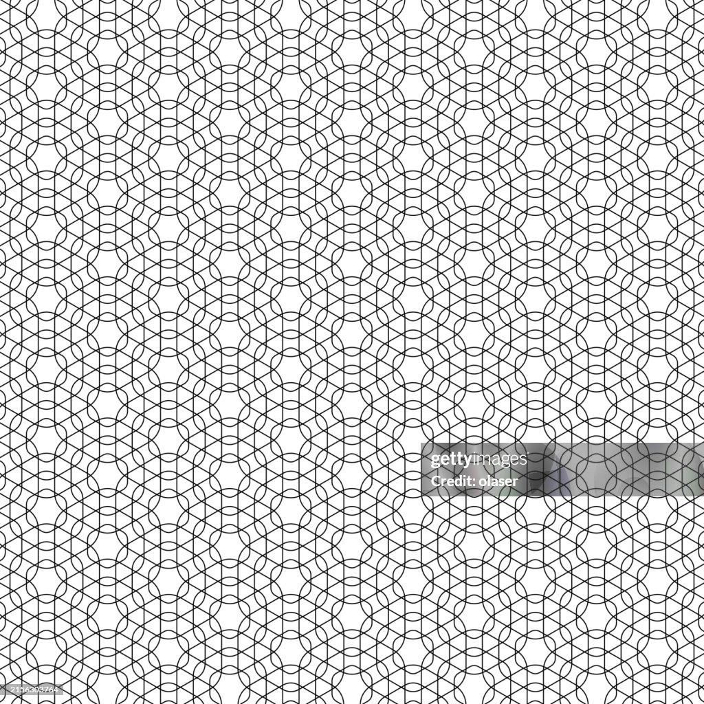 Hexago Pattern Hexagons In Hexagons Repeating Pattern On White High-Res Vector Graphic ...