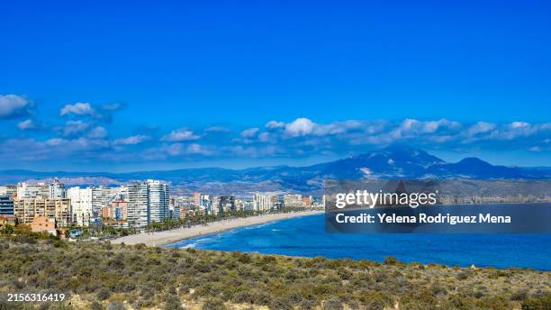cityscape beach - alicante stock pictures, royalty-free photos & images