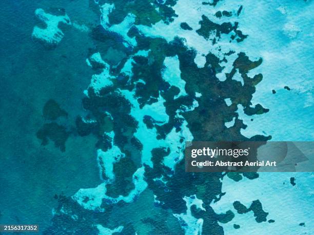 patterns in the ocean off the perth coastline shot from an overhead perspective, western australia, australia - seabed stock pictures, royalty-free photos & images