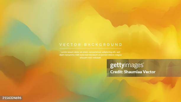 blurred yellow and gold abstract background, multicolored gradient fluid holographic vector background design wallpaper template with dynamic color, waves, and blend. futuristic modern backdrop design for business, presentation, ads, banner. - gold gradient stock illustrations