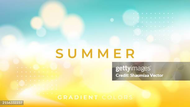 ilustrações de stock, clip art, desenhos animados e ícones de blurred summer abstract background, multicolored gradient fluid holographic vector background design wallpaper template with geometric shape, dynamic color, waves, and blend. futuristic modern backdrop design for business, presentation, ads, banner. - festa
