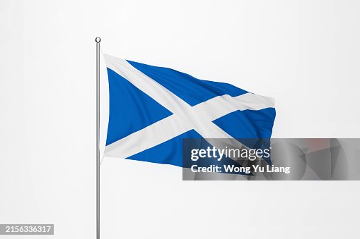 Flag of Scotland on white background Flag of Scotland on white background