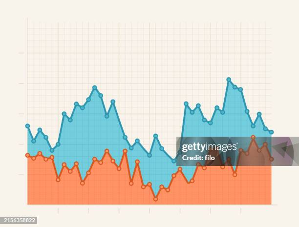 stock commodity value chart line graph concept - tiered pricing stock illustrations