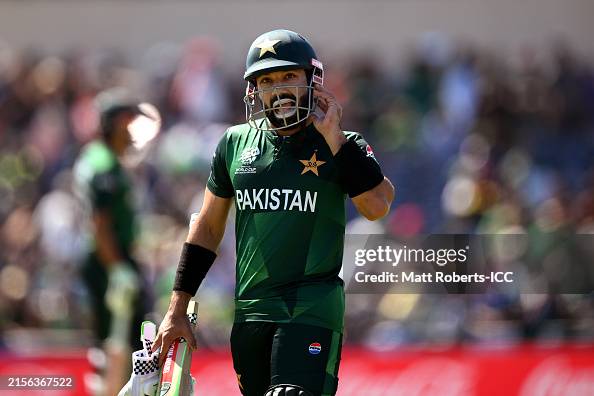 Pakistan Razwan R Mohammad Rizwan of Pakistan walks off after being dismissed during ...