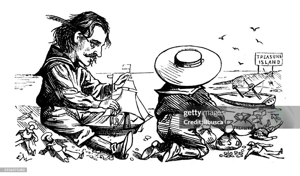 British satire caricature comic cartoon illustration