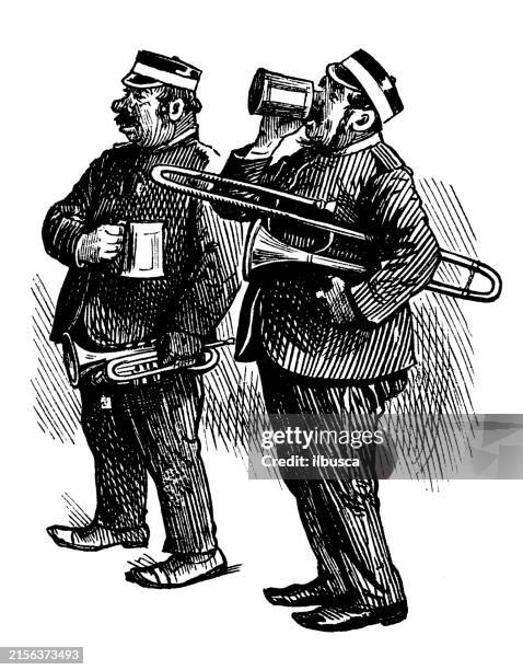 british satire caricature comic cartoon illustration - eccentric stock illustrations