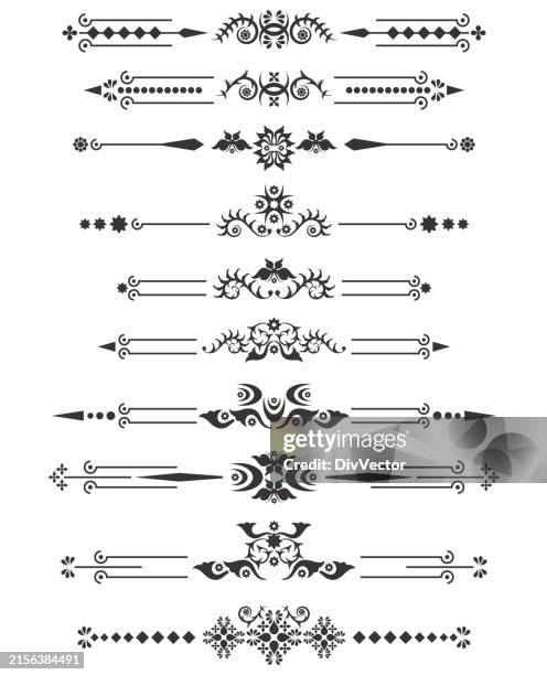 simple black divider design - underline vector stock illustrations