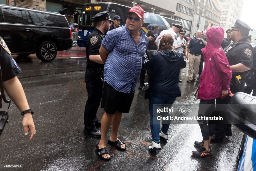 Trump Supporters Arrested by Police in Front of Trump Tower