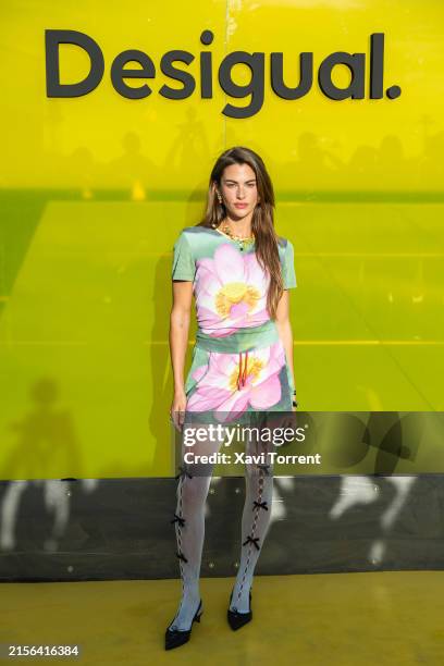Clara Berry attends the photocall of the Desigual Fashion Show on June 06, 2024 in Barcelona, Spain.