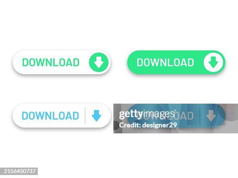 Download Button Set Vector Design High-Res Vector Graphic - Getty Images