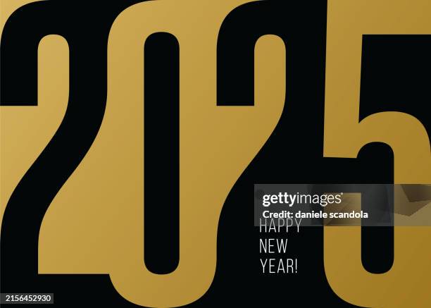 illustrazioni stock, clip art, cartoni animati e icone di tendenza di sfondo di felice anno nuovo 2025. - capodanno