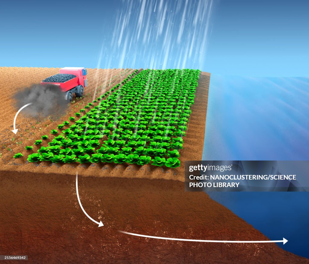 Rock weathering for carbon dioxide removal, illustration