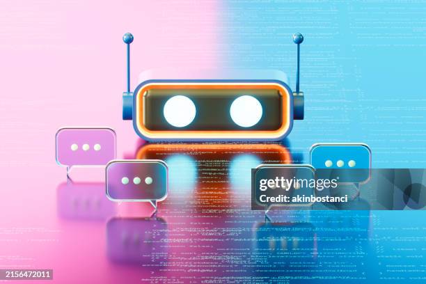 ai chatbot, artificial intelligence technology - rpa stock pictures, royalty-free photos & images