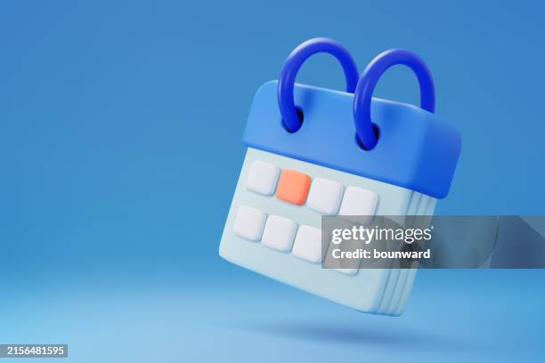 3d realistic calendar. vector - event calendar stock illustrations