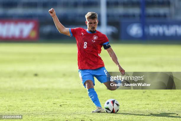 Michal Sadilek of Czechia during the international friendly match between Czechia and Malta at Untersberg-Arena on June 07, 2024 in Salzburg, Austria.