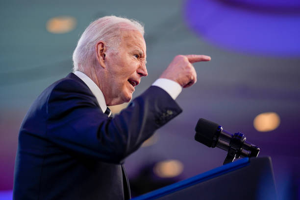President Joe Biden during the Everytown for Gun Safety "Gun Sense University" conference in Washington, DC, US, on Tuesday, June 11, 2024. The...
