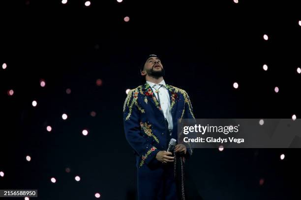 Bad Bunny performs during his Most Wanted Tour at Coliseo de Puerto Rico José Miguel Agrelot on June 7, 2024 in San Juan, Puerto Rico.