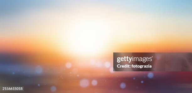 defocused gradient with bokeh. blurred sunset - soft focus stock pictures, royalty-free photos & images