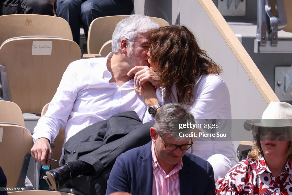 Pascal Praud And Catherine Bancarel Attend The 2024 French Open At pascal-praud-and-catherine-bancarel-attend-the-2024-french-open-at