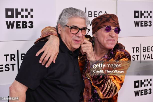 Vincent Pastore and Stevie Van Zandt attend the "Stevie Van Zandt: Disciple" Premiere during the 2024 Tribeca Festival at BMCC Theater on June 08,...