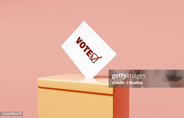 voting concept - stembiljet stockfoto's en -beelden