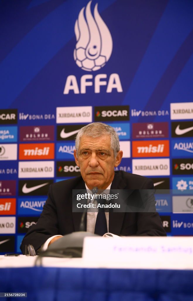 Press conference of Azerbaijan's new coach Santos