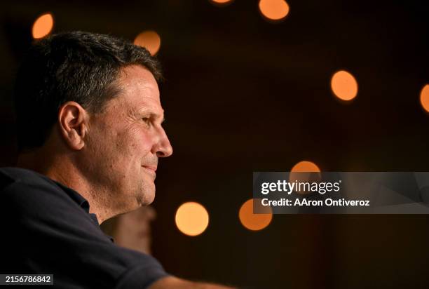 Fifth Congressional District candidate Jeff Crank is introduced during a meet and greet at the Brandt Barn in Black Forest, Colorado on Tuesday, June...
