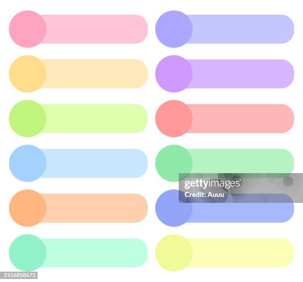 set of icon with text box - nameplate stock illustrations