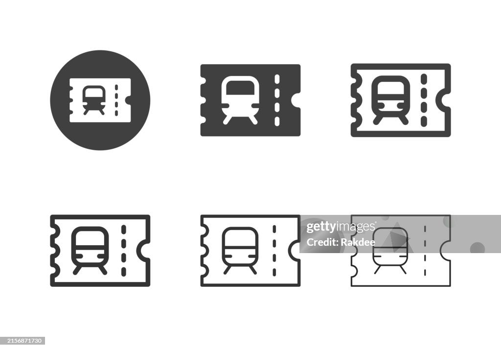 Iconos de billetes de transporte - Multi Series