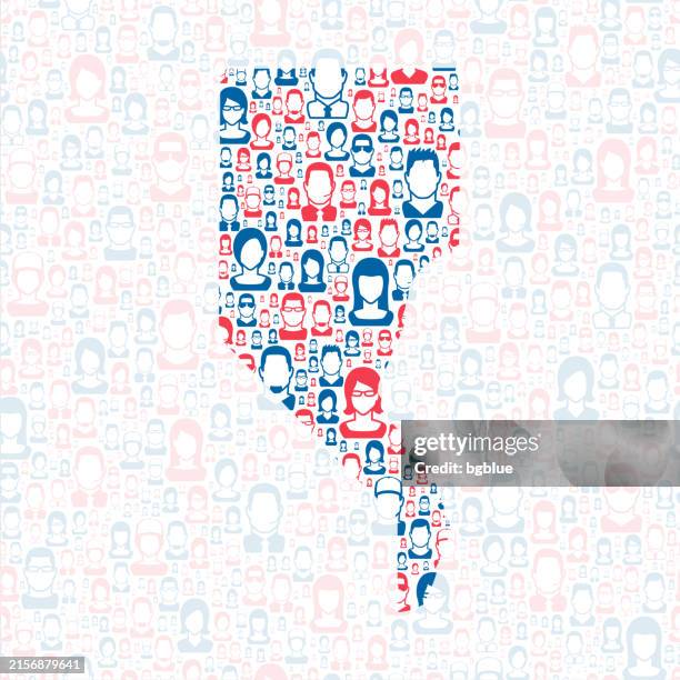 pope county, illinois. map with blue and red people - pope stock illustrations