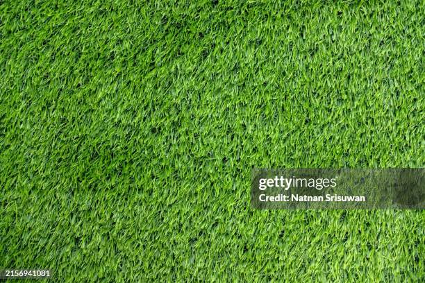 green artificial grass for the floor - american football field top view stock pictures, royalty-free photos & images