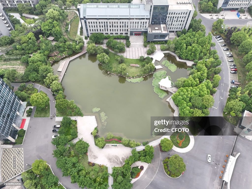 A Lke Shaped Like A Map of China in Hangzhou
