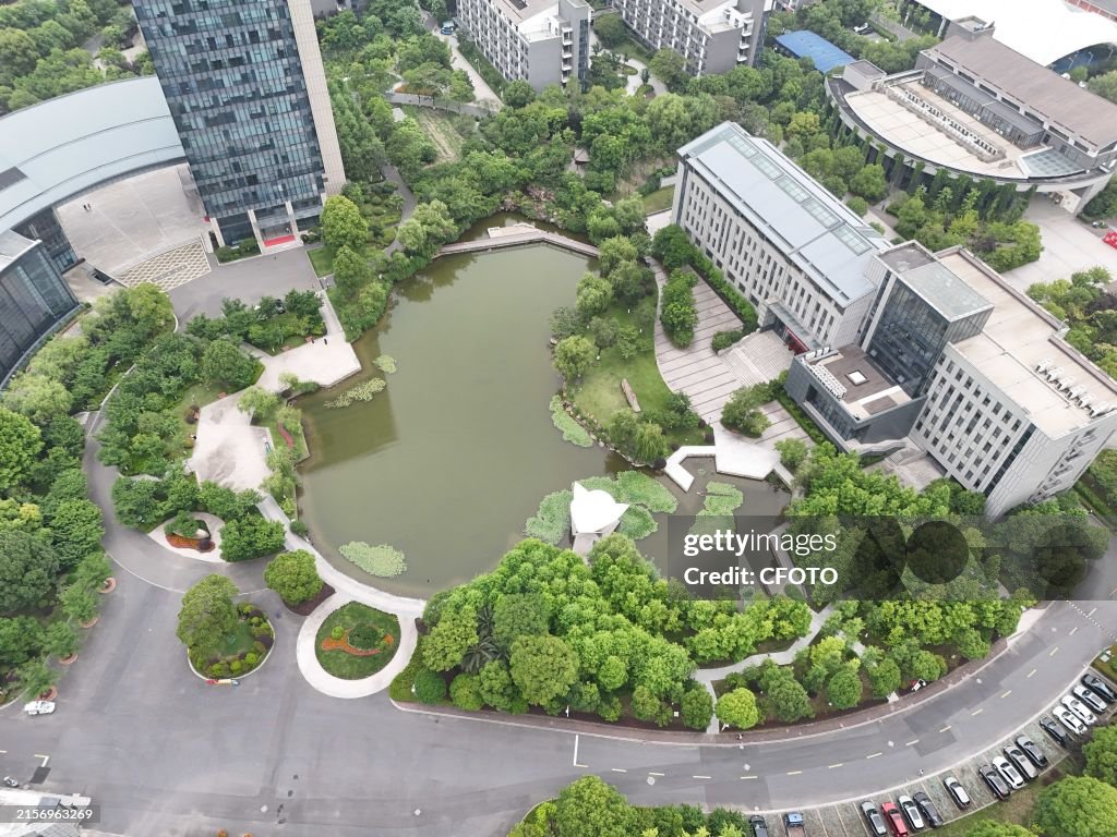 A Lke Shaped Like A Map of China in Hangzhou