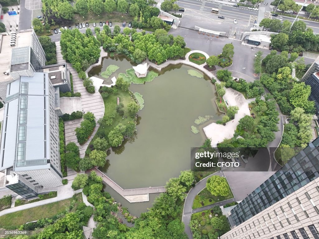 A Lke Shaped Like A Map of China in Hangzhou