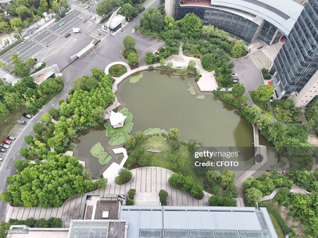 A Lke Shaped Like A Map of China in Hangzhou