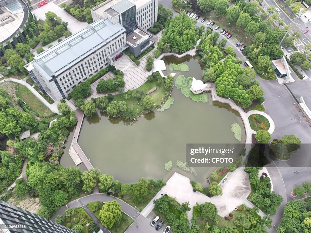 A Lke Shaped Like A Map of China in Hangzhou