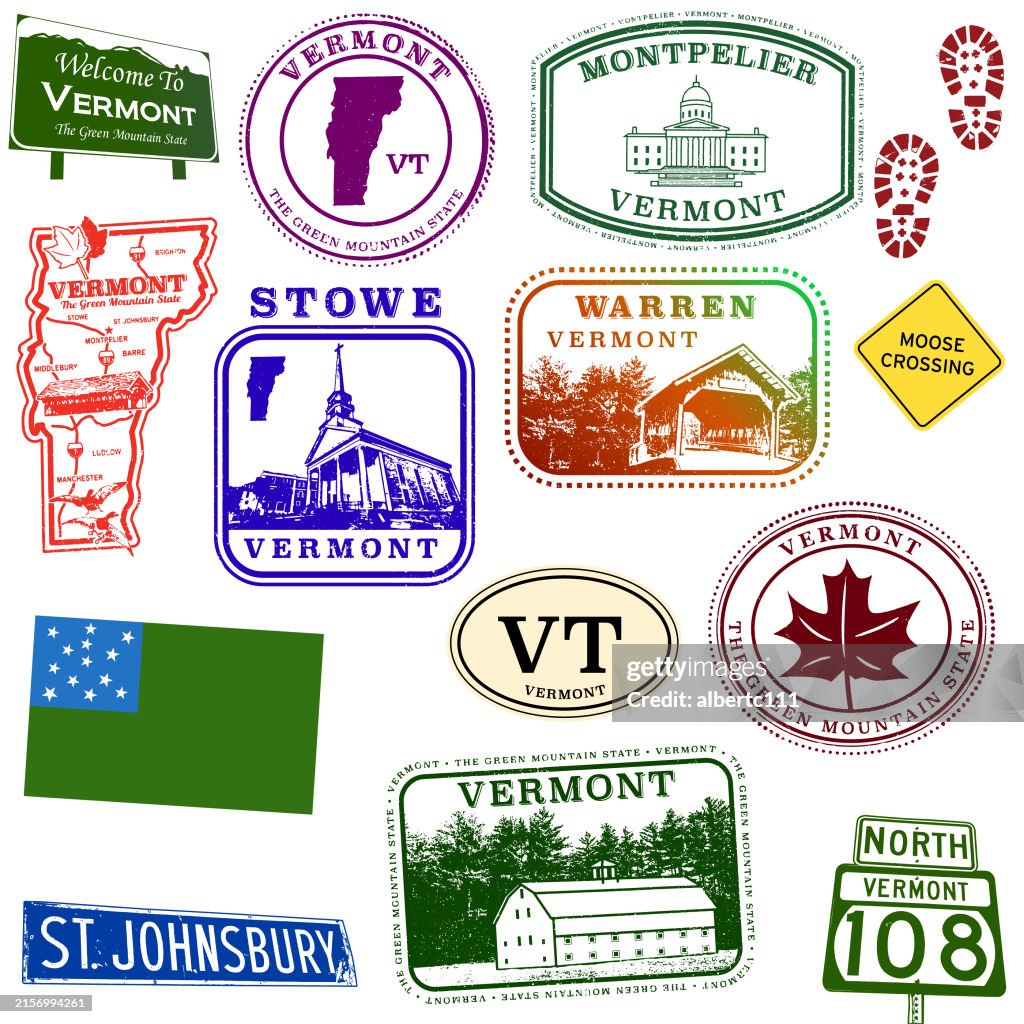 Vermont Travel Stamp Collection