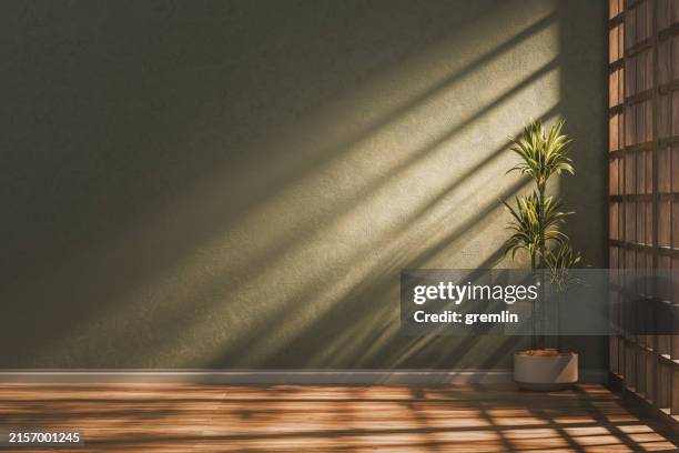 vide intérieur de la salle de séjour - désert photos et images de collection