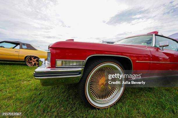 Custom cars are displayed at the Promise Land during the 3rd Annual Rick Ross Car & Bike Show on June 1, 2024 in Fayetteville, Georgia.