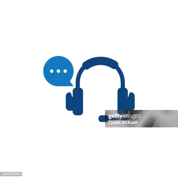 customer service icon. solid icon that can be applied anywhere, simple, pixel perfect and modern style - call centre agent stock illustrations