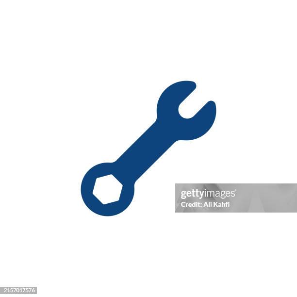 wrench icon. solid icon that can be applied anywhere, simple, pixel perfect and modern style - regulatory update stock illustrations