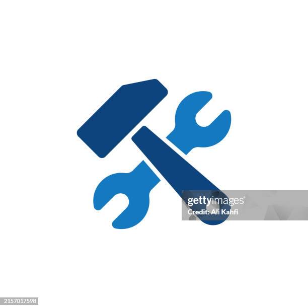 repair icon. solid icon that can be applied anywhere, simple, pixel perfect and modern style - adjustable wrench stock illustrations