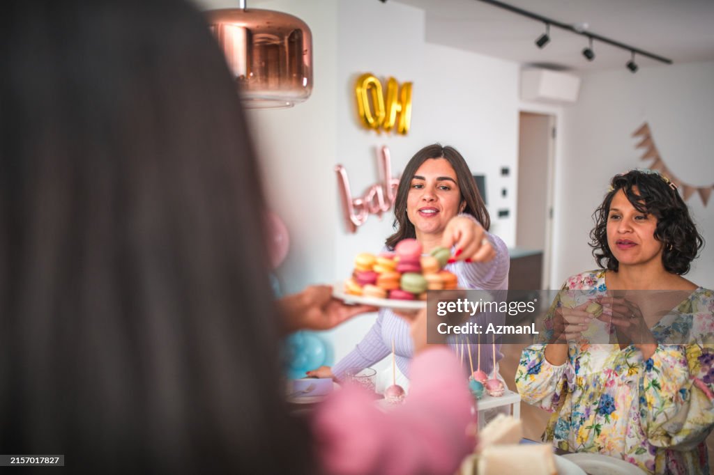 Delightful Array of Macarons Shared at Baby Shower