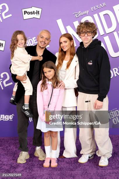 Ziggy Blu, Evan Ross, Jagger Snow, Ashlee Simpson and Bronx Mowgli attend the World Premiere of Disney and Pixar's "Inside Out 2" at El Capitan...