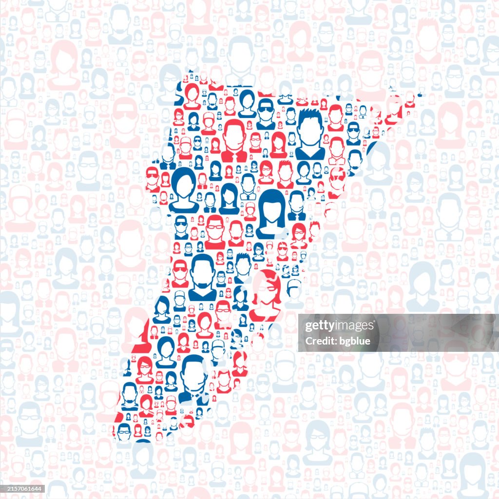 Cape May County, New Jersey. Map with blue and red People