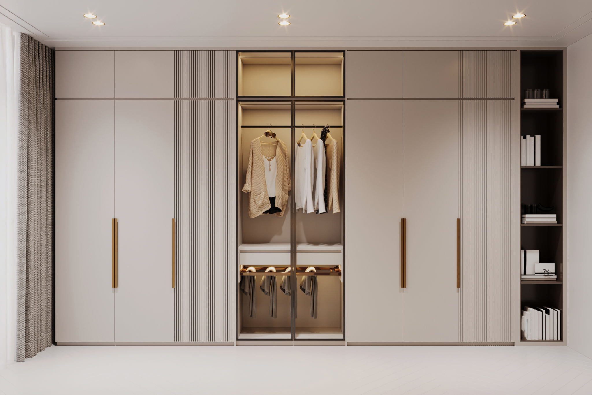 modern built-in wardrobe