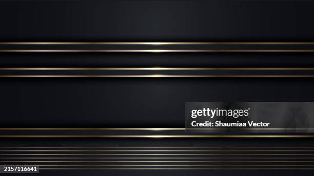 3d luxury black and gold abstract geometric background with gold gradient diagonal line - gold trophy vector stock illustrations