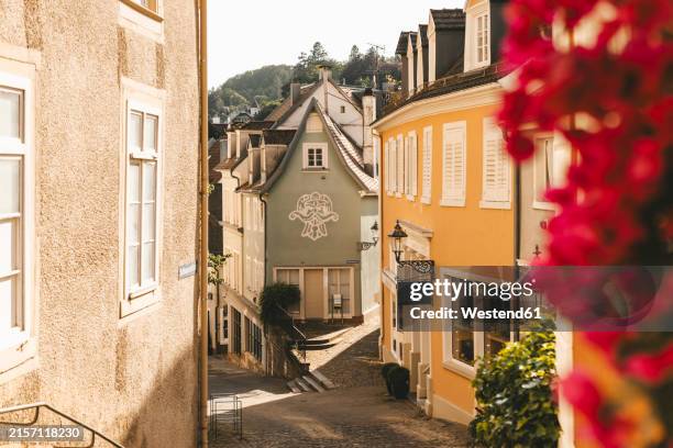 germany, baden-wurttemberg, baden-baden, empty alley in spring - baden baden stock pictures, royalty-free photos & images