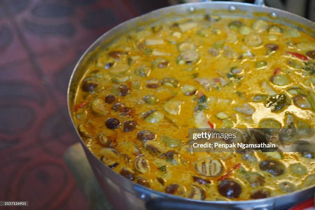 Red Curry with Chicken and eggplants